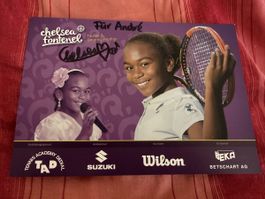 Chelsea Fontenel Tennis Autogrammkarte