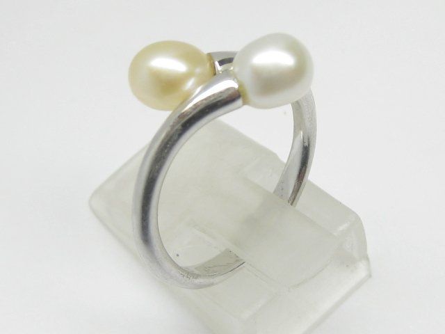 Anelli: Vintage Ring Silber 925 + MP Perlen Gr. 58 – Usato da Ermatingen venduto da Decovin