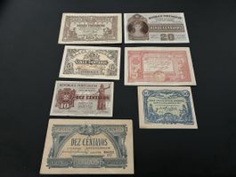 7 verschiedene Banknoten 1917