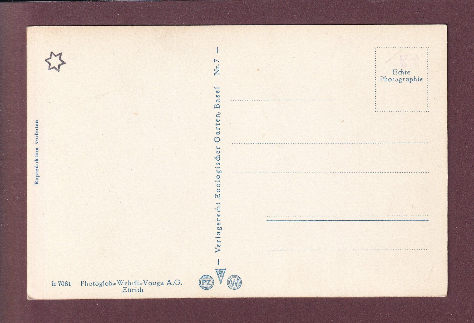 Cartoline postali: BASEL - Zoologischer Garten - Kamel – Usato da Pully venduto da nicecards 1