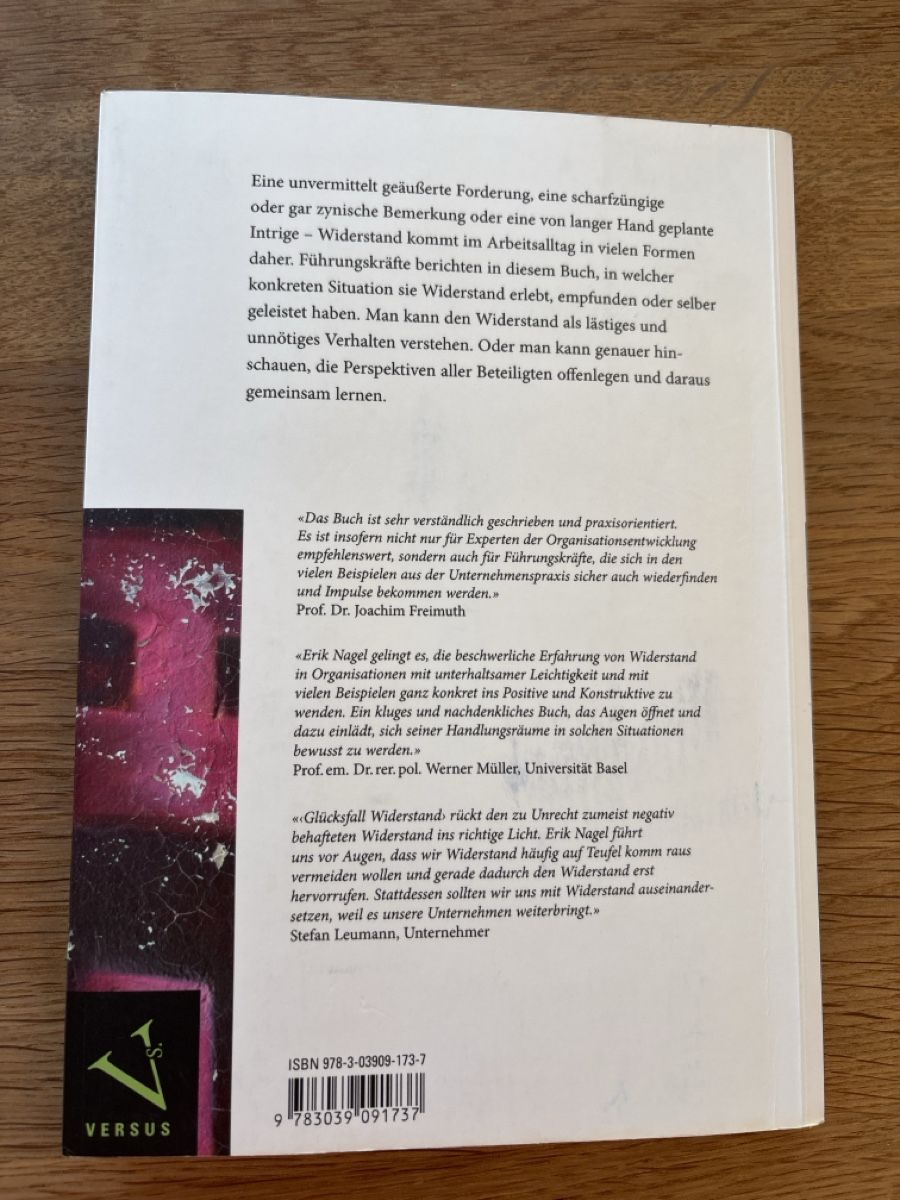 Libri: Buch Glücksfall Widerstand – Usato da Muhen venduto da Claudi1985 1