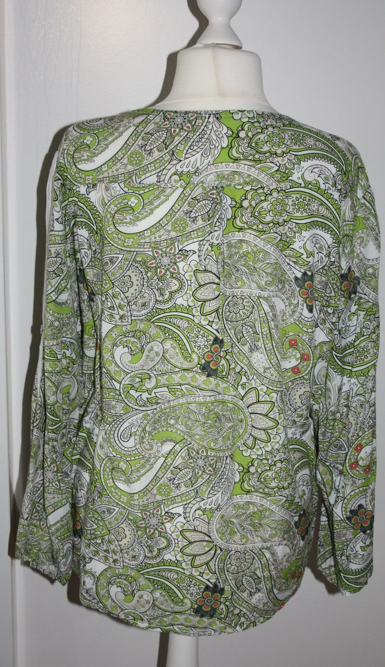 Blusen: Bluse hellgrün - bunt Gr. XL – Gebraucht aus Flüelen von Diversicum-Textil 1