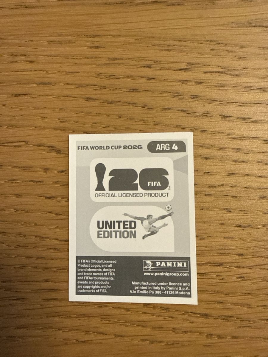 Panini Carte collezionabili: Sticker FIFA World Cup 2026 ARG4 – Nuovo (secondo la descrizione) da Schaffhausen venduto da lauralala123