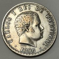 500 Reis - Charles I - Portugal - 1896 (Silber .917)