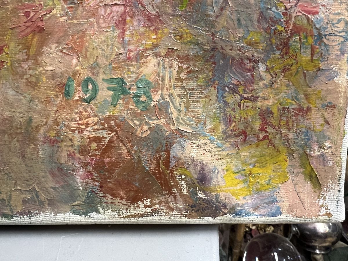 Gemälde: HUILE SUR TOILE SIGNÉE B WRIGTH DATÉE 1978 – Gebraucht aus Genève von Qanil77 3