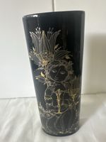 Vase Rosenthal Studio-Linie Bjorn Weckstrom schwarz gold 6