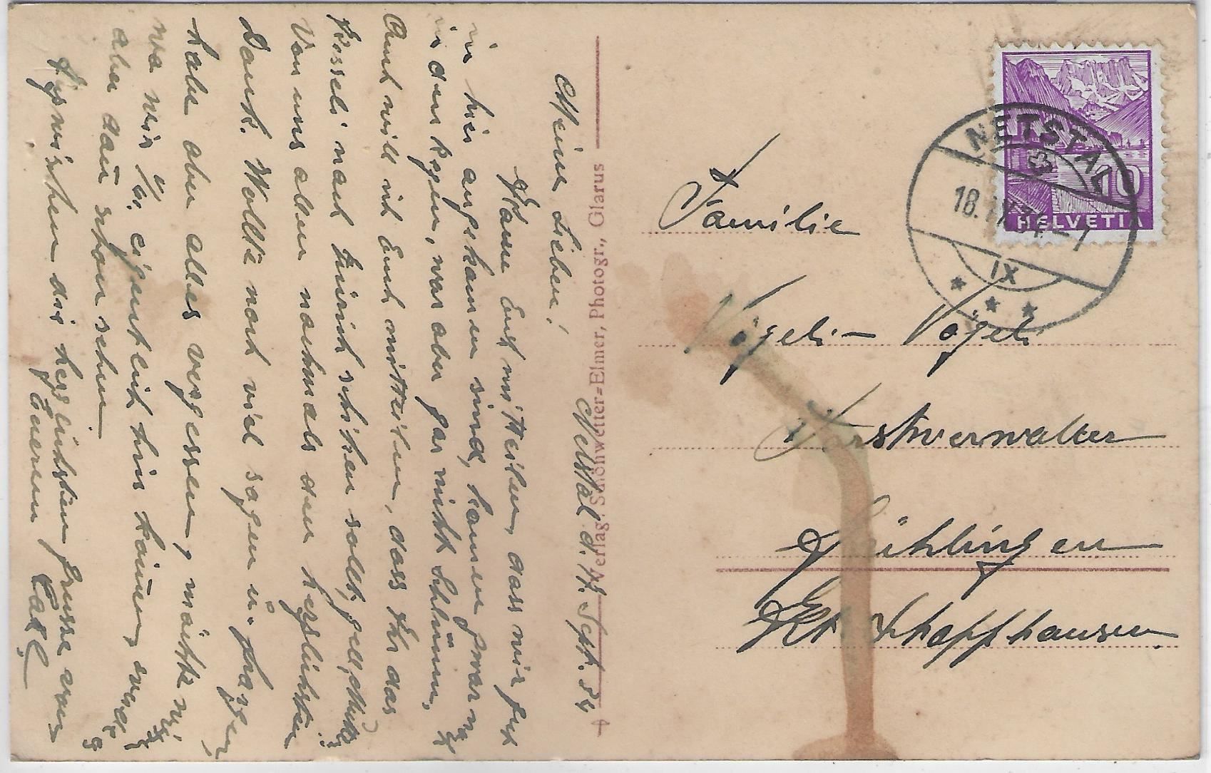 Cartes postales: Netstal - Generalansicht – D'occasion à Ettingen par Kartenplanet 1