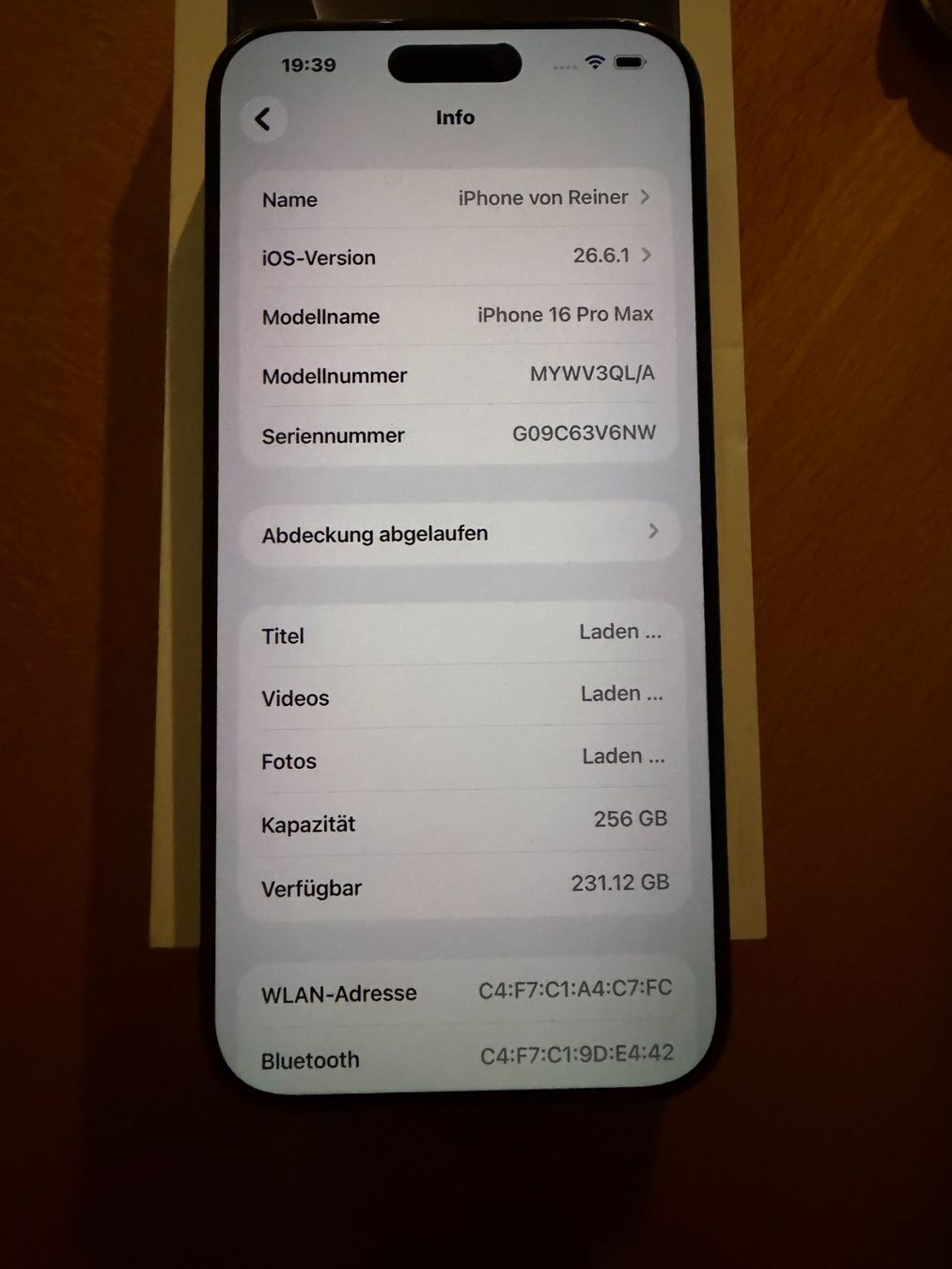 Apple Handys / Smartphones: IPhone 16 Pro Max 256 GB – Gebraucht aus Berg TG von rei_22z6 2