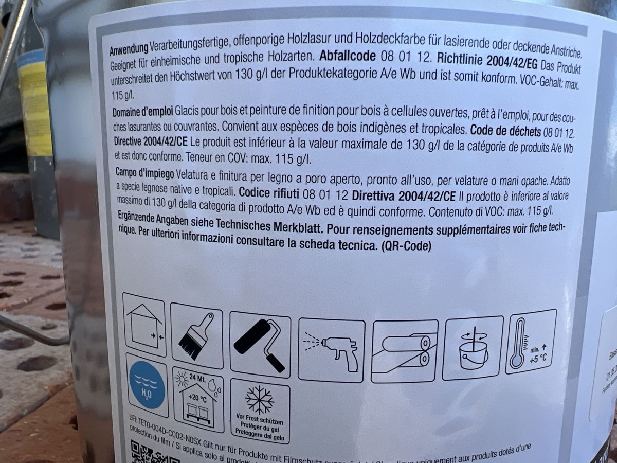 Colori: Holzlasur Bosshard Arbezol – Usato da Biel/Bienne venduto da Tausendassa 2