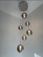 Pendelleuchte Treppenlampe Flur Esstisch Hängeleuchte grau