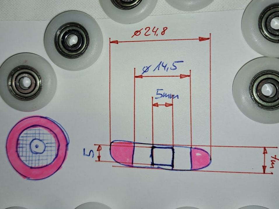 Altro per stoccaggio & trasporto: Führungsrolle mit Kugellager – Nuovo (secondo la descrizione) da Sargans venduto da Bomp 1