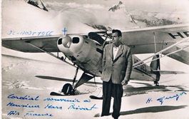 Hermann Geiger 1914-1966 Autogramm Foto 9x14c Gletscherpilot