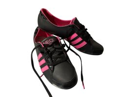 Adidas Neo Black/Pink, Ladies trainers, Size 38 - Used