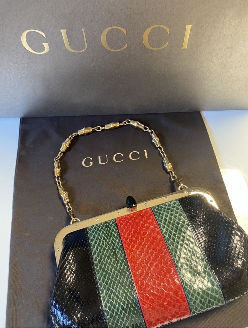 Gucci Borse da donna: Gucci Clutch in pitone – Nuovo (secondo la descrizione) da Mendrisio venduto da SGR85 4