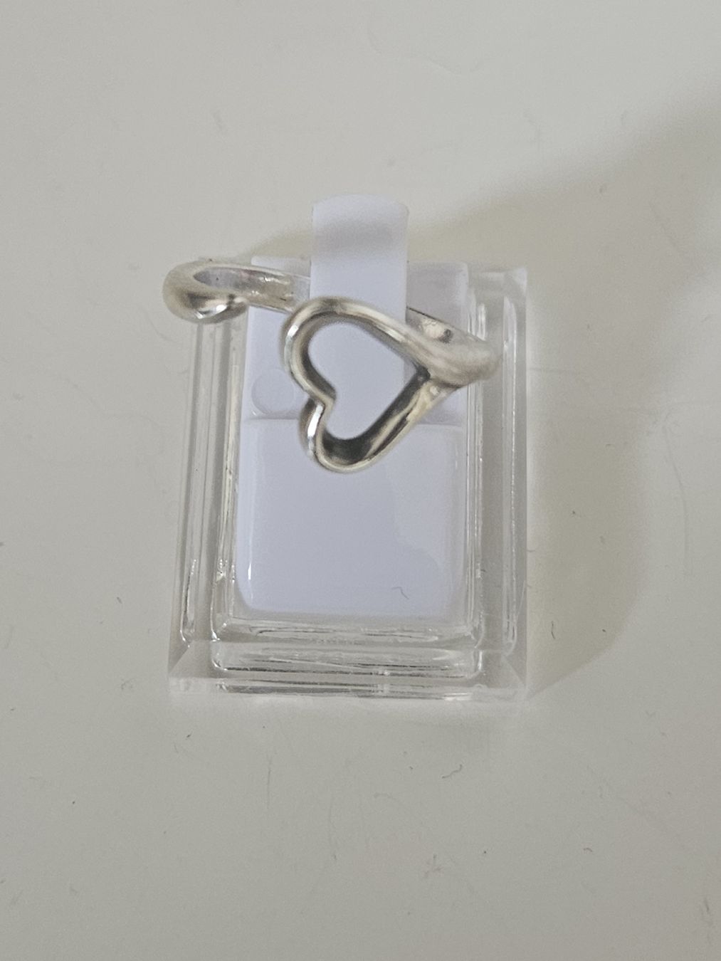 Tiffany & Co. Anelli: Tiffany & Co. Silber Ring Open Heart NP 630 100% Original – Usato da Binningen venduto da lieblingsstyle
