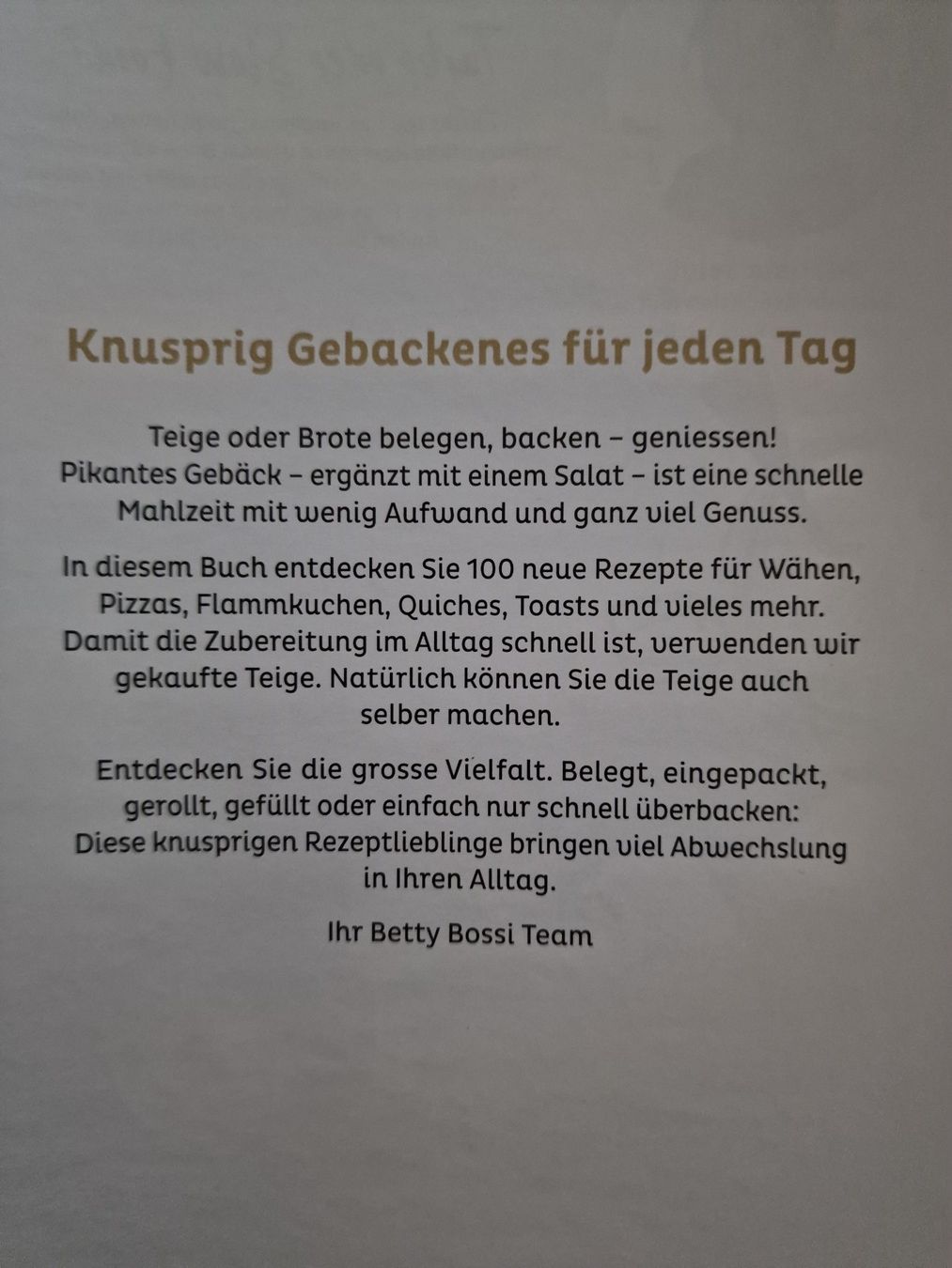 Libri: Buch Knusprig gebacken – Nuovo e nell'imballaggio originale da Zürich venduto da Gabced 1