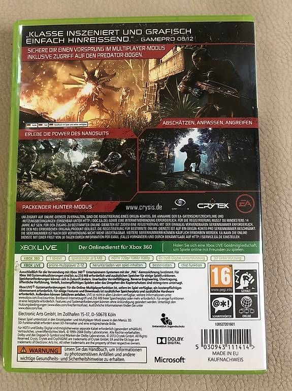 Giochi: Crysis 3 Hunter Edition (Xbox One/Xbox 360) – Usato da Gränichen venduto da adr1an 1