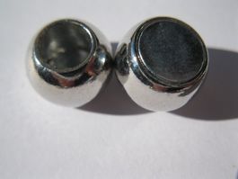 5 Magnetverschlüsse, Verschluss Kugel 12mm, Loch 6mm