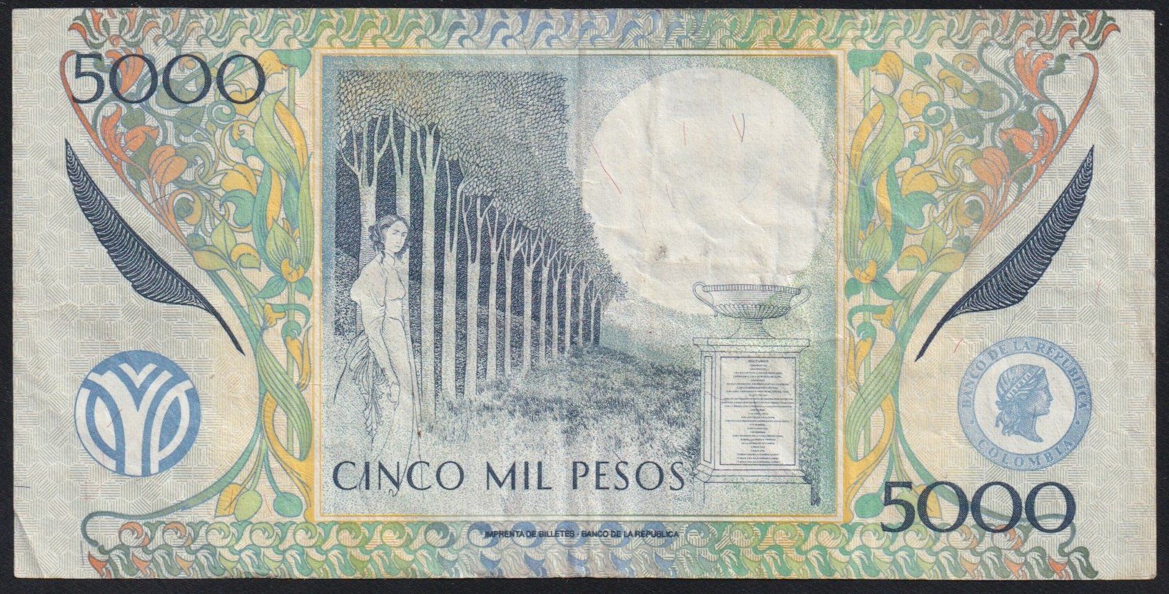 Billets de banque: Kolumbien 5000 Pesos 2013 – D'occasion à Brugg AG par banknoten_muesli 1