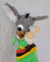 💛💚🖤 Top Vintage Caroline Handpuppe Kliby&Caroline  70er