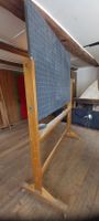 Antike Schulwandtafel mit beidseitiger Schiefertafel