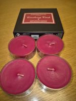 Partylite 4 Stk. Grosse Teelichter Cranberry Crush
