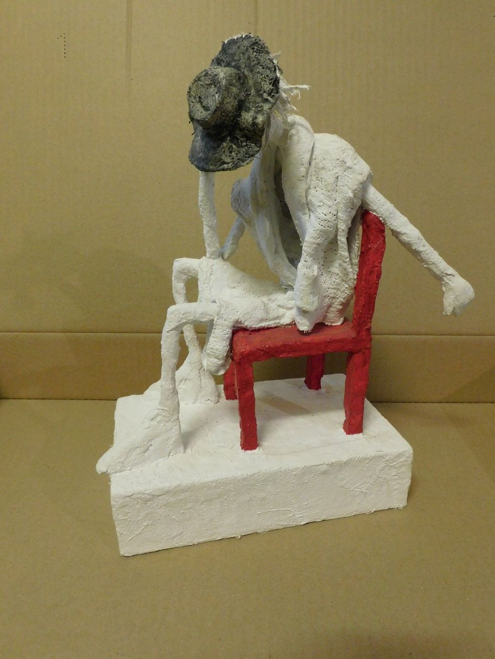 Skulpturen & Statuen: Skulptur "Der Denker", Gips, Handarbeit, Unikat – Gebraucht aus sursee von trilli-tralli 4