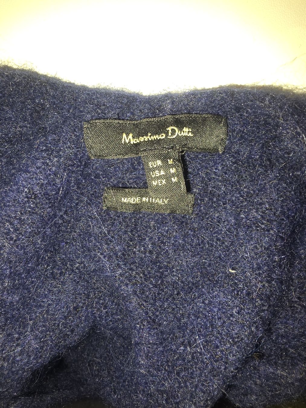 Massimo Dutti Kleider: Robe pull Massimo Dutti bleu marine, Taille M parfait! – Gebraucht aus Tecknau von Anadias 1
