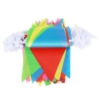 100pcs Girlande Bunt Flagge Fahnenkette