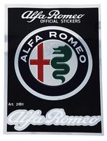 Alfa Romeo Sticker Emblem 75mm + Schrift (Art. 21811)