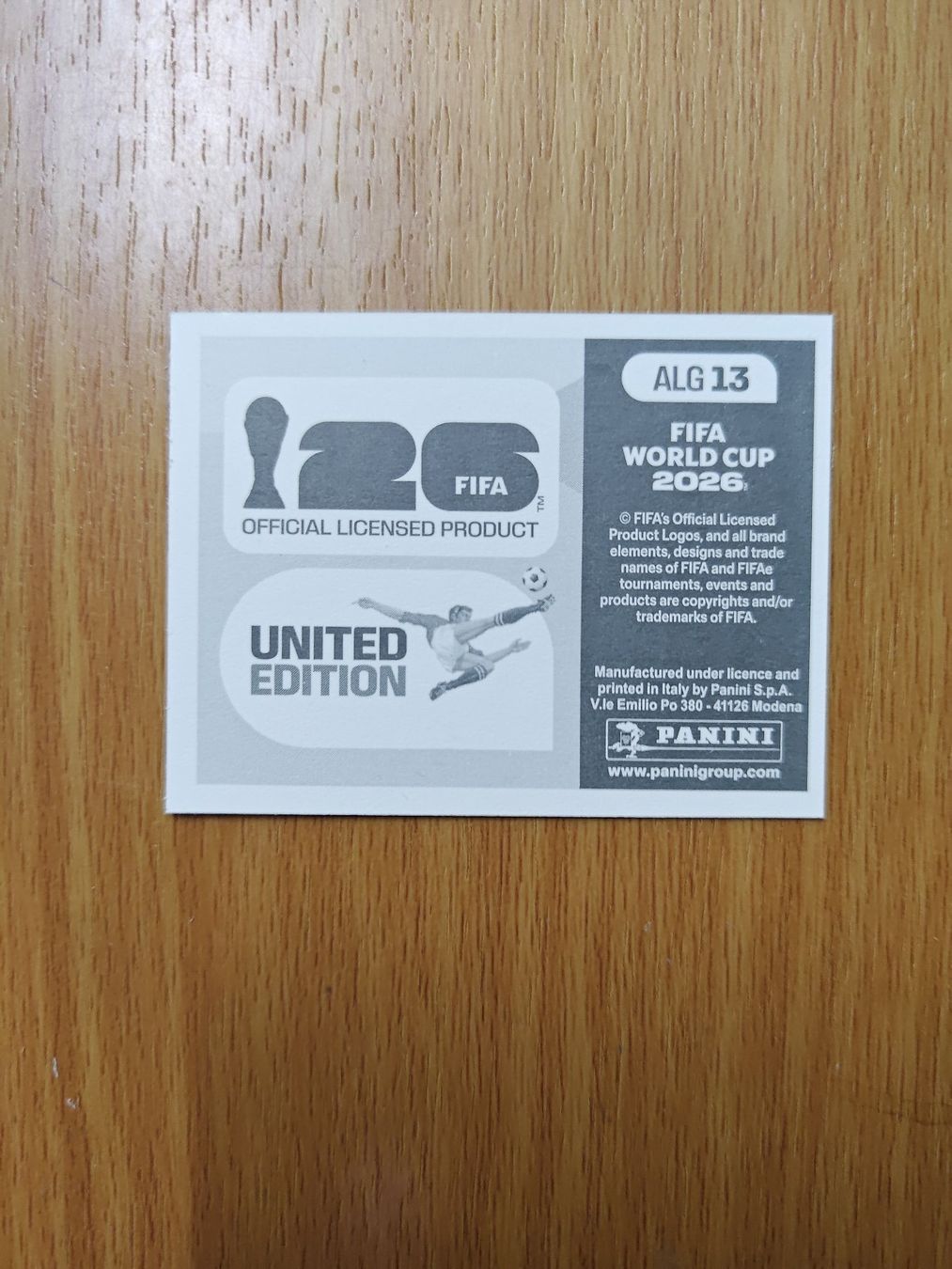 Panini Carte collezionabili: Panini WM 2026 Sticker - ALG 13 – Usato da Hochdorf venduto da all_u_want 1