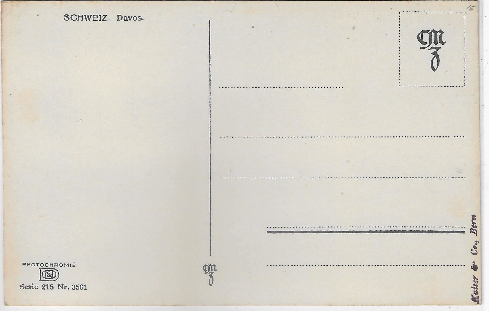 Cartoline postali: Davos - Winterlandschaft – Usato da Ettingen venduto da Kartenplanet 1