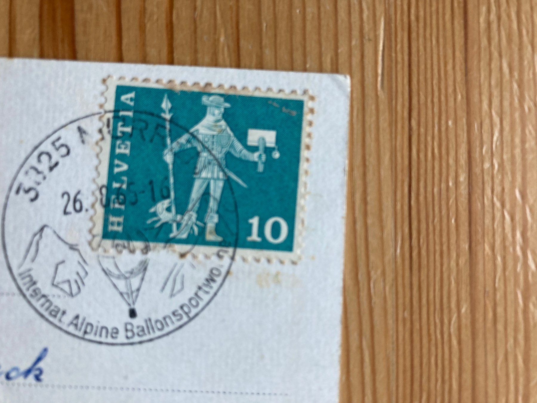 Cartoline postali: Mürren - Eiger und Mönch - AK 1965 – Usato da Oberuzwil venduto da Henri09 1