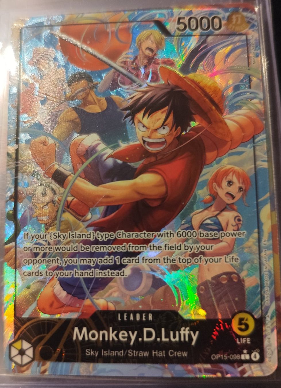 Bandai Carte collezionabili: One Piece TCG - Monkey.D.Luffy OP15-098 Leader – Nuovo (secondo la descrizione) da Weite venduto da OP_Collecto