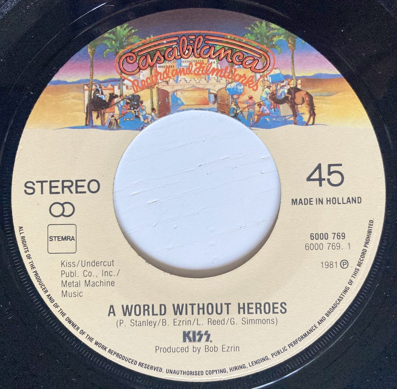 Dischi in vinile: KISS - A WORLD WITHOUT HEROES – Usato da Bottens venduto da hotter-than-hell 2