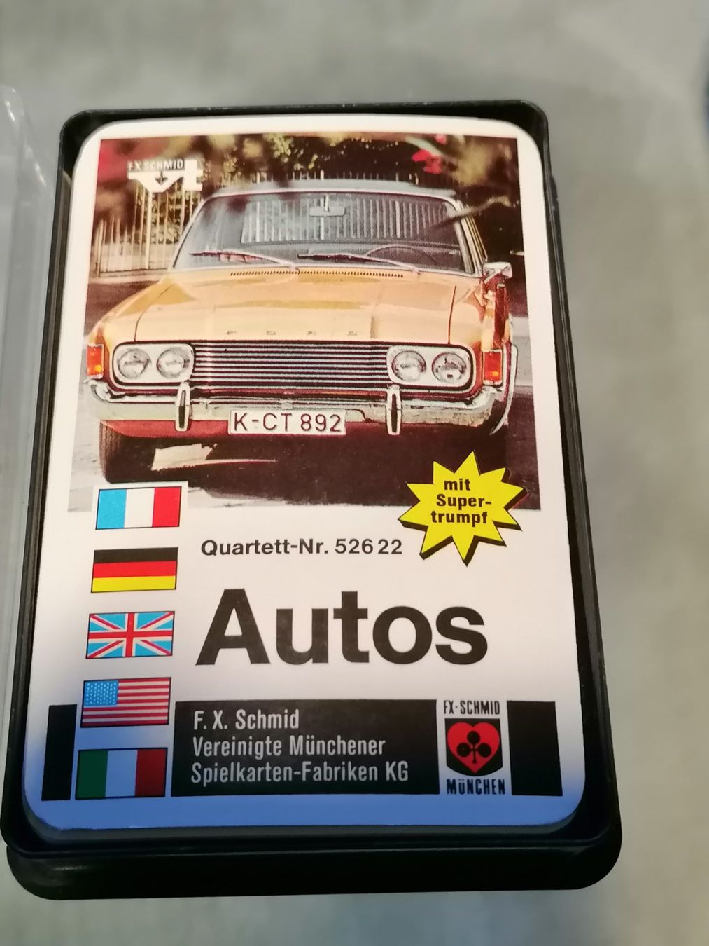 Giochi: Quartett - Autos - F.X.Schmid 526.22 – Usato da Basel venduto da vintagecollector