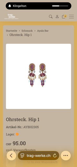 Boucles d'oreille: Ayala Bar Ohrstecker – Neuf (Voir description) à Chur par chau71 1