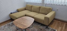 Bequemes Ecksofa / L-Sofa in Senfgelb (Möbel Pfister)