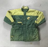 Vintage 90s Green Bay Packers Logo 7 NFL Parka Jacke