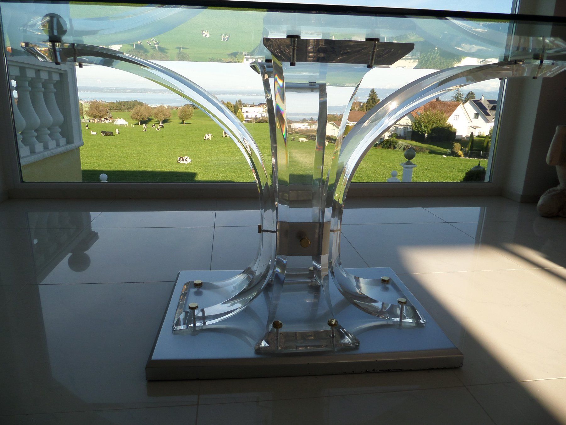 Tavoli: Exklusiver Designer-Esszimmertisch auf Plexiglass – Usato da Freidorf TG venduto da shopping6 2