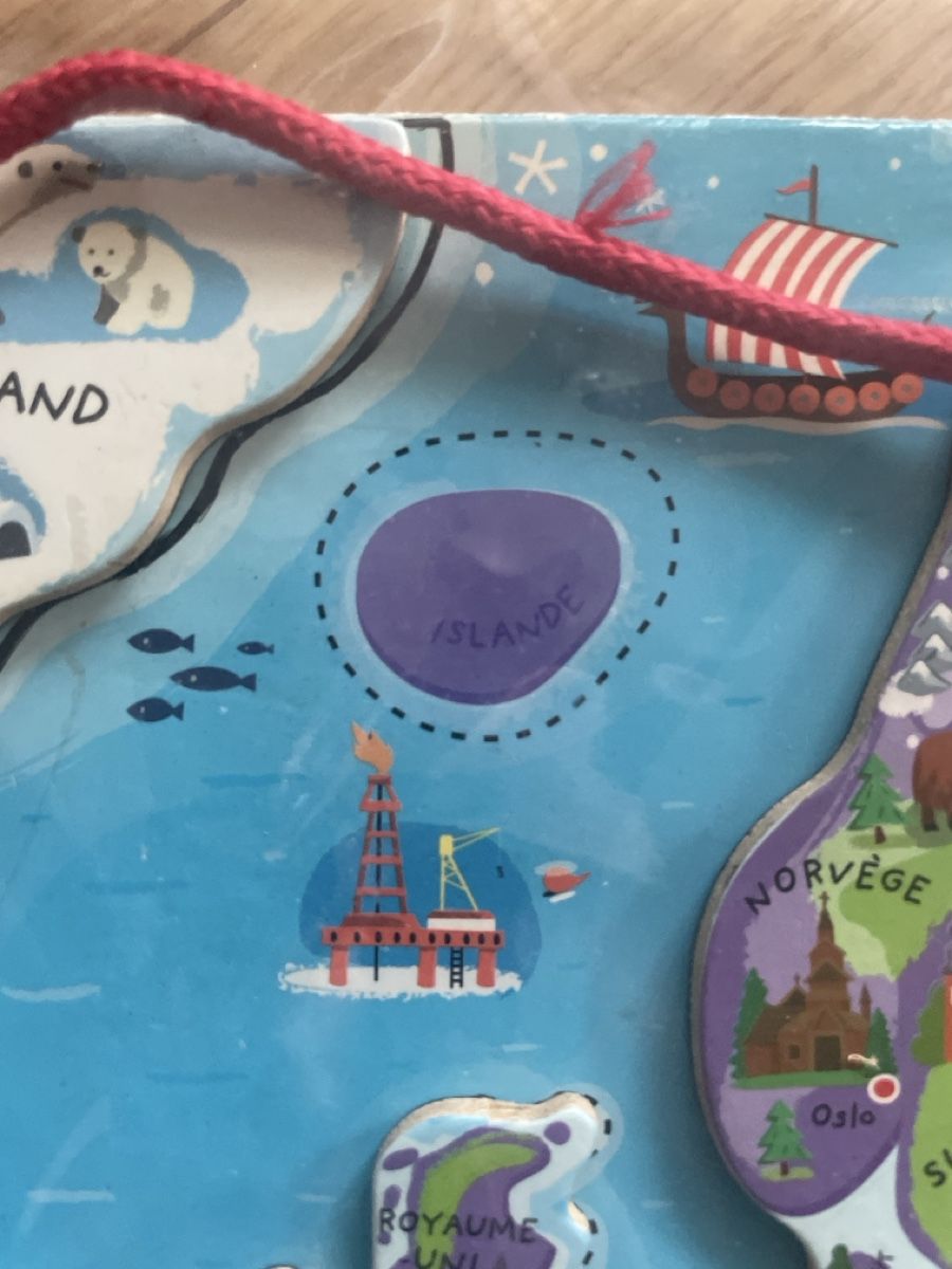 Janod Puzzle: Puzzle éducatif Janod "Le Monde" - Super état – Usato da Chigny venduto da ore_pv7g 4