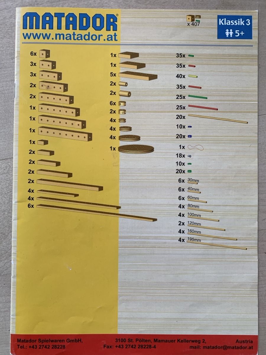 Kit di costruzioni: Matador Baukasten 407 Teile – Usato da Meikirch venduto da mir_2ydq 3