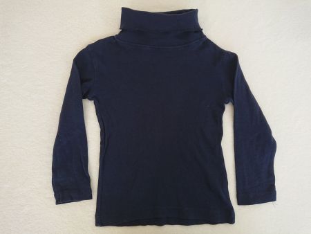 Baby Girl Langarmshirt mit Rollkragen Gr. 98/104 Dunkelblau