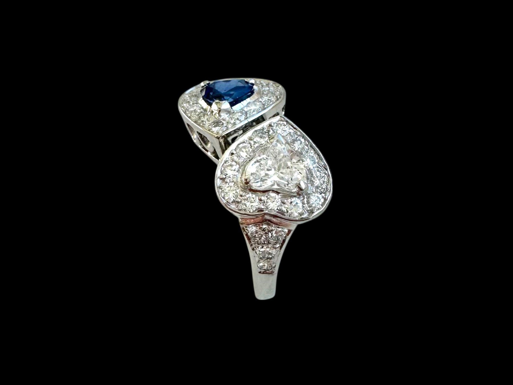 Anelli: LONDON 1986, Saphir - Diamant - Croisé-Ring – Usato da Zuzwil SG venduto da artimmo 6