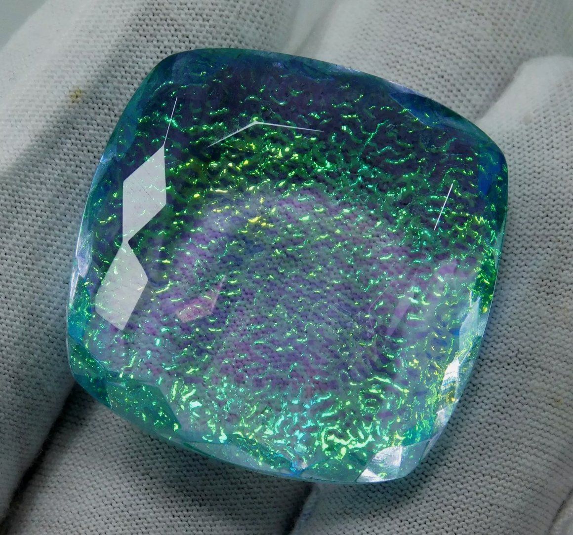 Pietre preziose: Certified 100.40Ct Lab. Monarch Doublet fire opal – Nuovo e nell'imballaggio originale da Genève venduto da AWWA 1