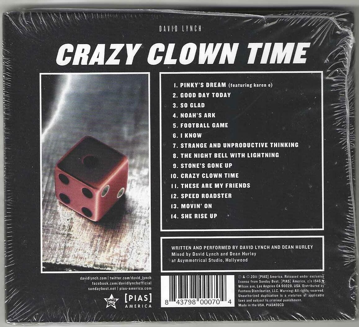 CD: David Lynch - Crazy Clown Time - Neue – Nuovo e nell'imballaggio originale da Genève venduto da CDLPBookS 1