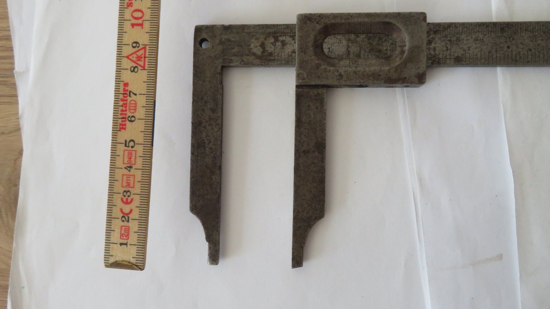 Misurare: Messschieber, Schiebelehre antik bis 28 cm – Usato da Wetzikon ZH venduto da morda1954 2