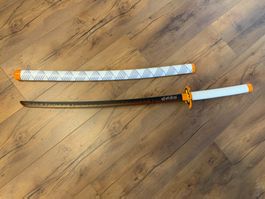 Demon Slayer Kyojuro Rengoku Red Nichirin Katana aus Metall