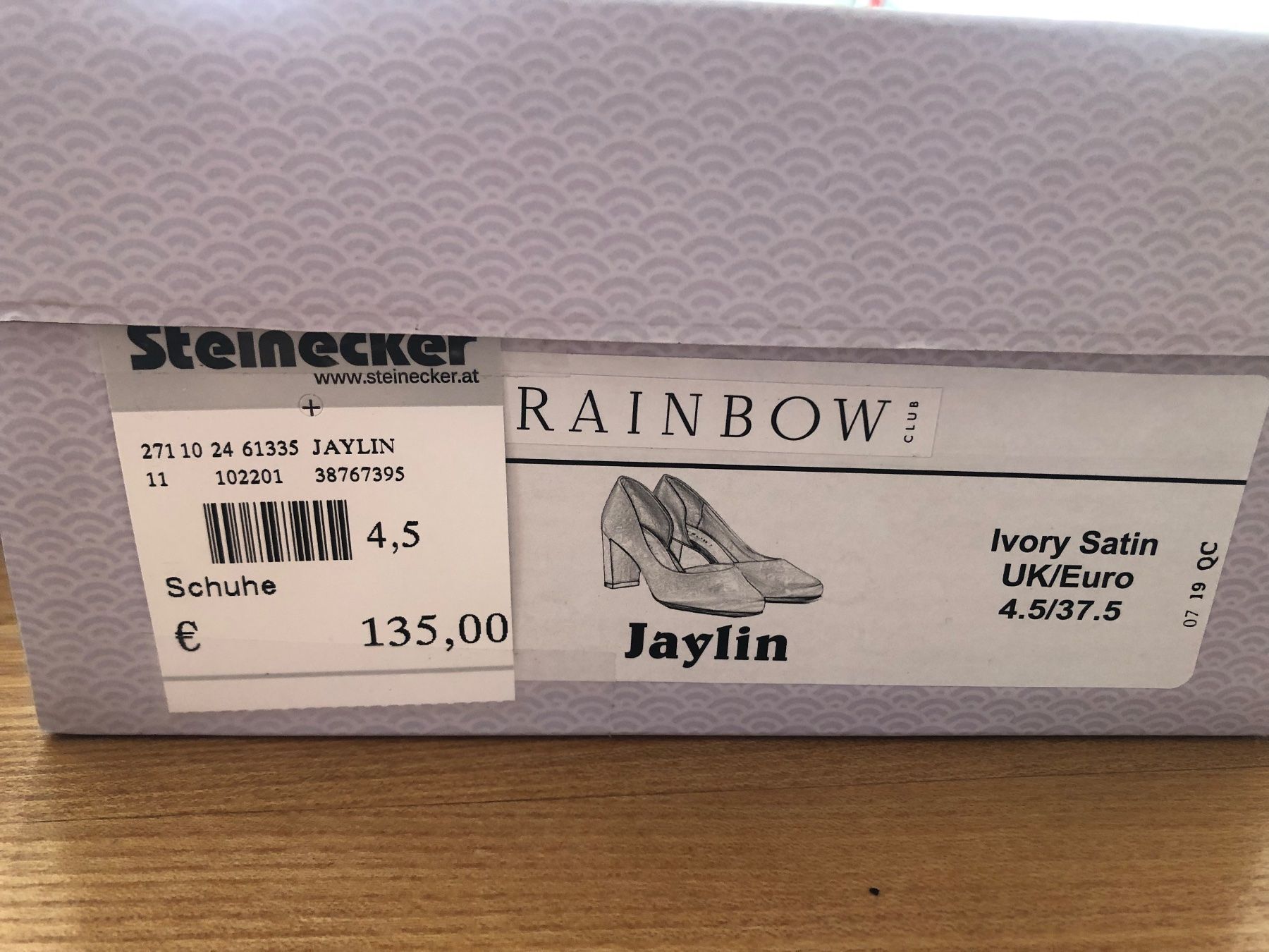 Rainbow Scarpe da donna: Brautschuhe Rainbow Gr. 37,5 – Nuovo (secondo la descrizione) da Nods venduto da BieneS 4