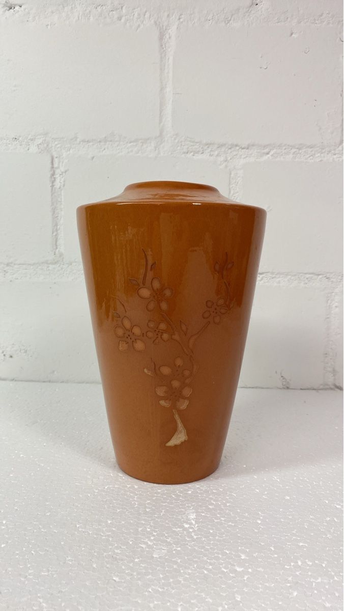 Vasi & Recipienti: Vase braun mit floralem Relief – Usato da sursee venduto da trilli-tralli 2